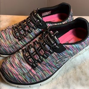 Sketchers Colorful Slipons - Size 8